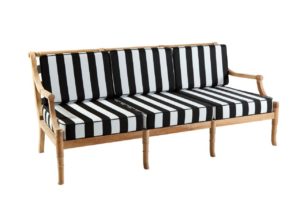 Portofino Outdoor Teak 3 Seater Sofa with Cushions