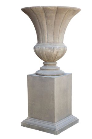 Pompeii Outdoor Urn & Pedestal