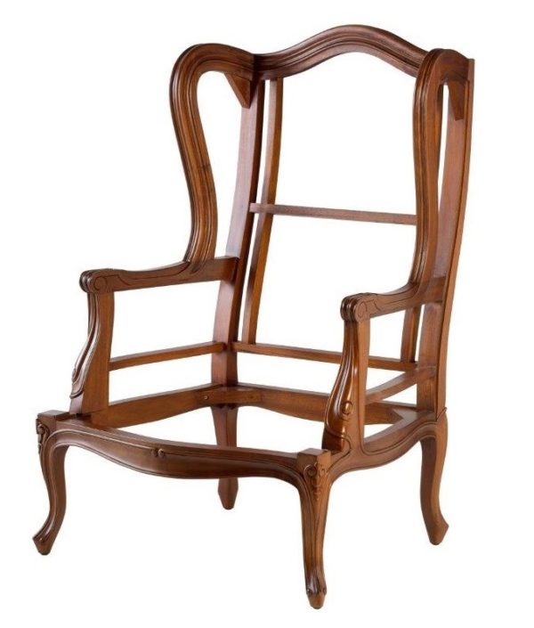 Louis Wing Chair Frame Only