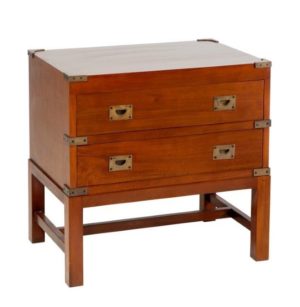 Campaign Trunk Style Bedside